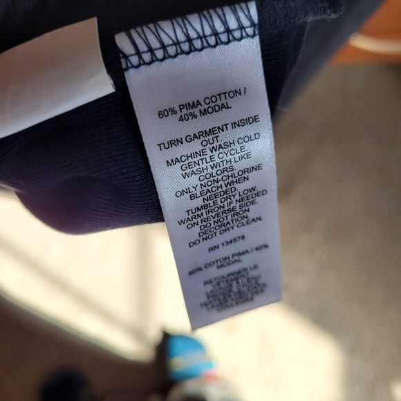 NTW Navy Blue Vineyard Vines Cotton Turtle Neck (Size Small) - Picture 3 of 4